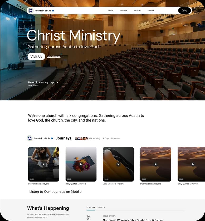 Christ Ministry church website